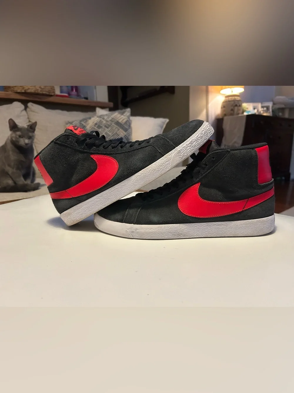 Nike SB zoom blazer mid black and red